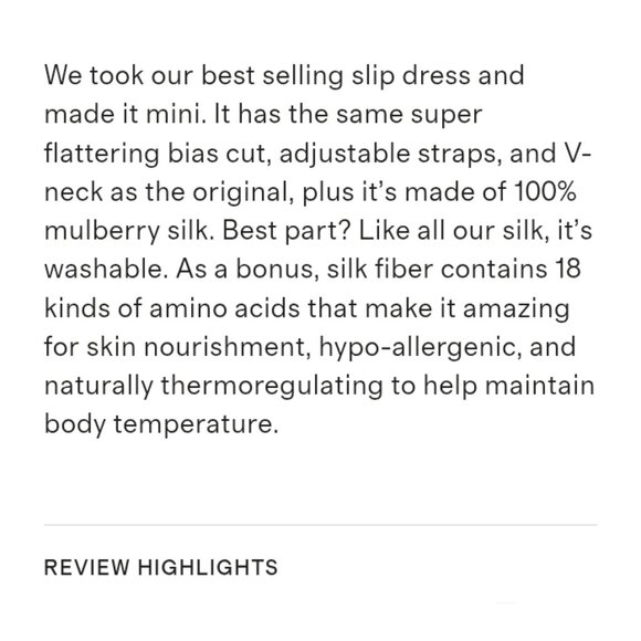 NWT Quince 100% Washable Silk Mini Slip Dress/Nightgown. Large. Pink Bouquet. - Picture 14 of 14